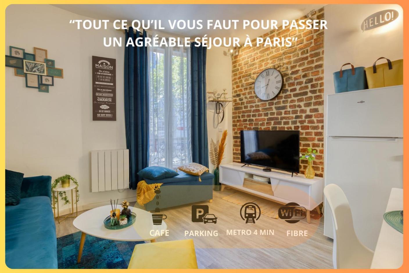 Escale A Paris Metro & Parking Appartement Saint-Ouen  Buitenkant foto